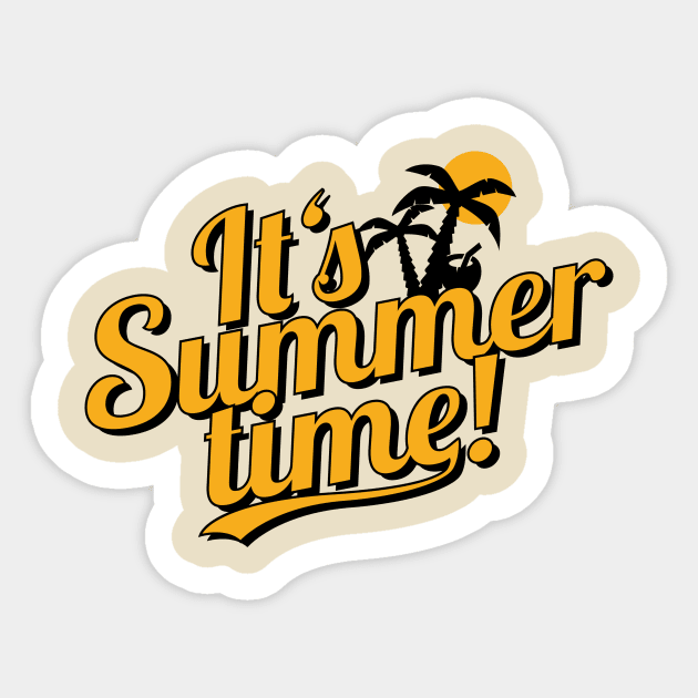 It's Summer Time - beach & holiday Sticker by badbugs